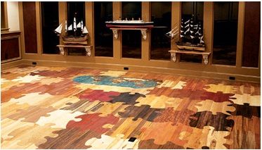 Maiestria si imaginatia se imbina intr-un parchet puzzle