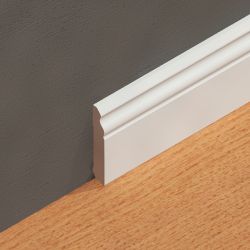 Plinta alba MDF Hamburg 100x18 mm