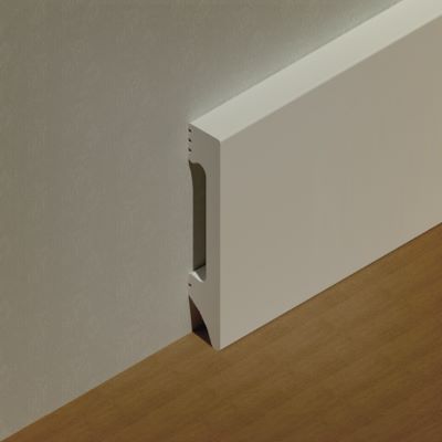 Plinta dreapta polistiren extrudat 80x14mm, 2.5m, alba