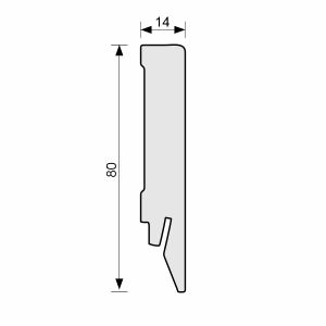Plinta MDF Egger cubica 80x14 mm, 2,4 m, pentru parchet EL2191
