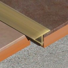 Profil T mediu din alama regala 2700x14x8mm